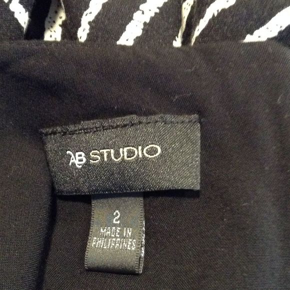 AB Studio Striped Fit and Flare Sleeveless Dress - Picture 5 of 6